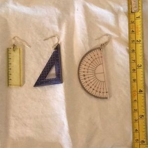 Avant Garde Japanese Math Earrings